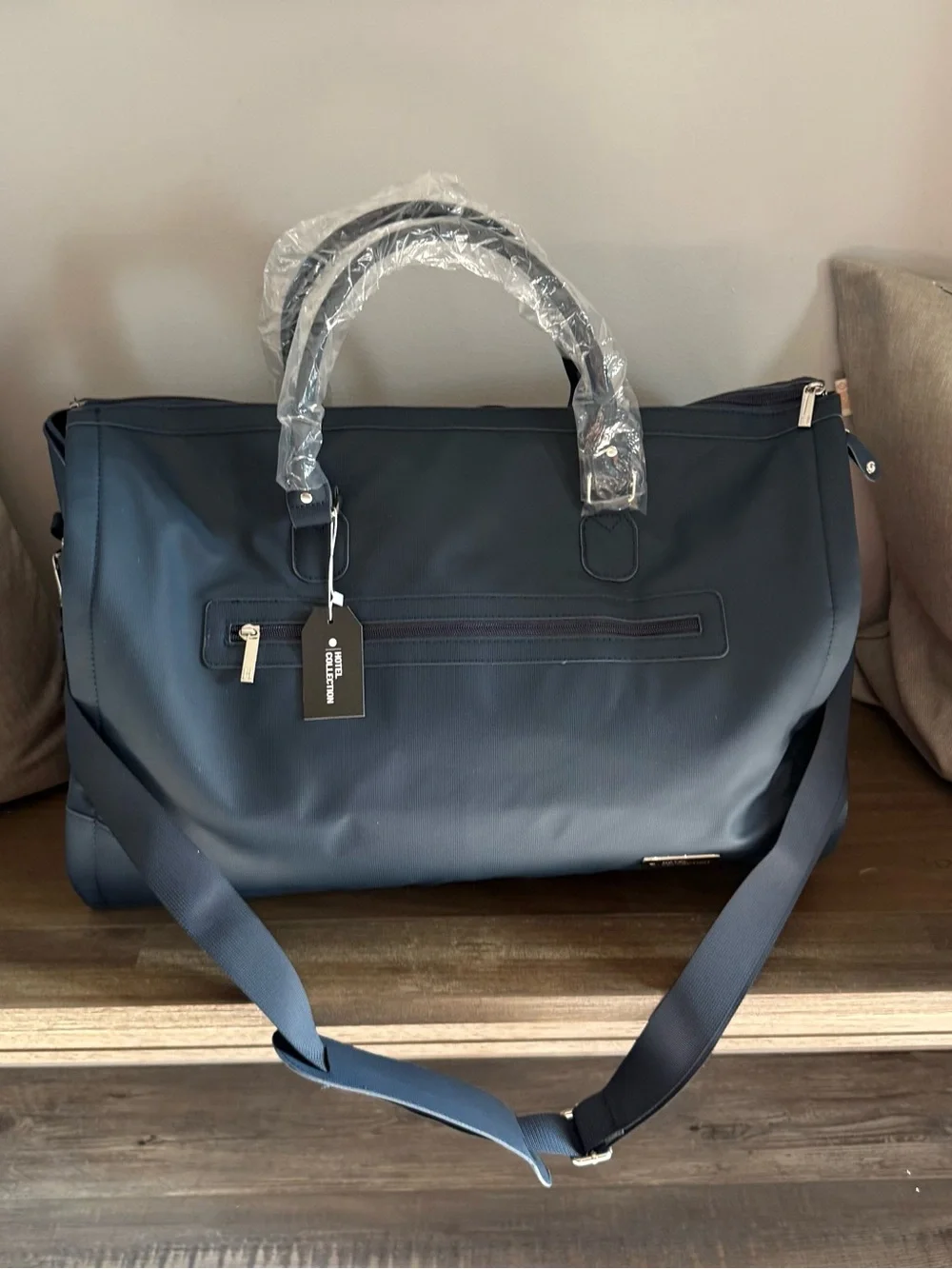 Hotel Collection Navy Duffel Carry On Garment Bag
